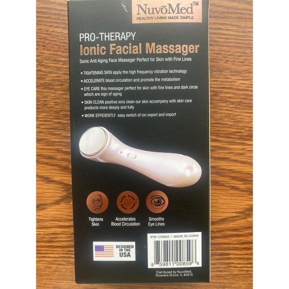 NuvoMed  PRO-THERAPY Ionic Facial Massager HB082 - Picture 2 of 2